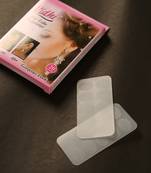 Invisible ear lobe support patches for heavy earring relief
