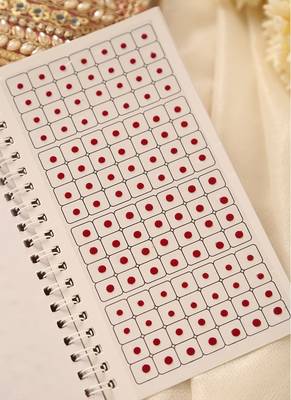Multi-color & maroon assorted bindi booklet collection 3
