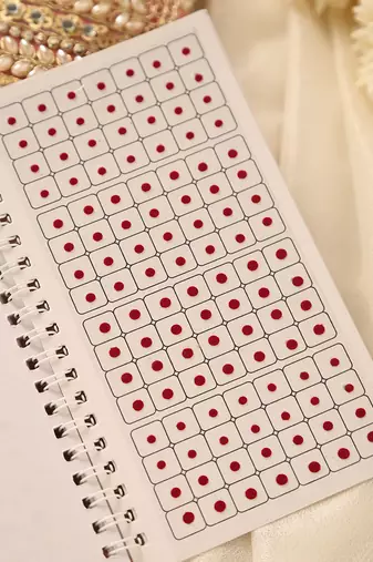 Multi-color & maroon assorted bindi booklet collection