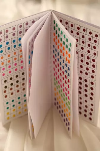 Multi-pack bindi booklet with vibrant shades & sizes