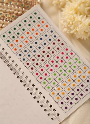 Multi-color & maroon assorted bindi booklet collection 4