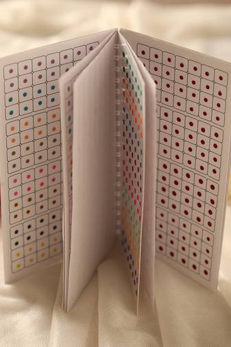 Multi-color & maroon assorted bindi booklet collection