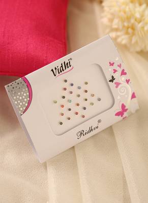 Multicolor crystal rhinestone bindi pack for festival & event wear 1