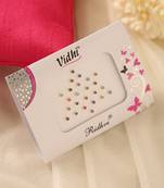 Multicolor crystal rhinestone bindi pack for festival & event wear