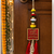 hanging sanskrit mantra design multicolor pearl tassel latkan home decor pack of 2