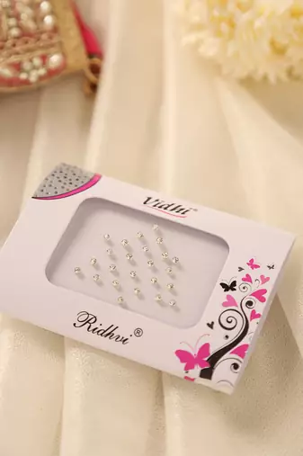 Sparkling crystal diamond bindi pack for party & wedding glam