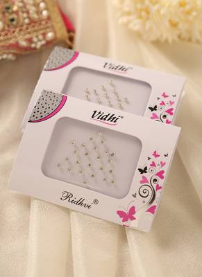 Sparkling crystal diamond bindi pack for party & wedding glam 2