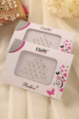 Sparkling crystal diamond bindi pack for party & wedding glam