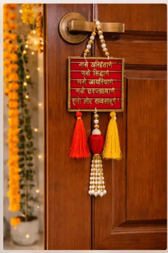 beautiful wooden sanskrit shlok door hanging positive vastu home decoration