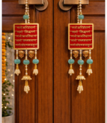 decorative mantra wall hanging with beads for vastu spiritual home decoration