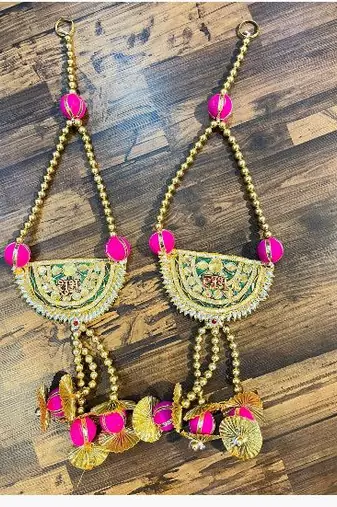 handmade bead door hanging with tassels for home decoration pack of 2