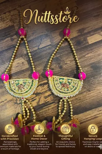 handmade bead door hanging with tassels for home decoration pack of 2