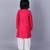 Pink embroidered cotton silk father son kurta combo set