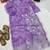 Elegant lavender digital print with embroidered kurta set with white trousers