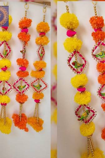 colorful genda hanging decorative door hanging for home decoration pack of 6