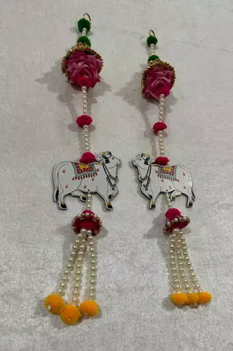 traditional lotus hanging decoration for home decor pack of 2