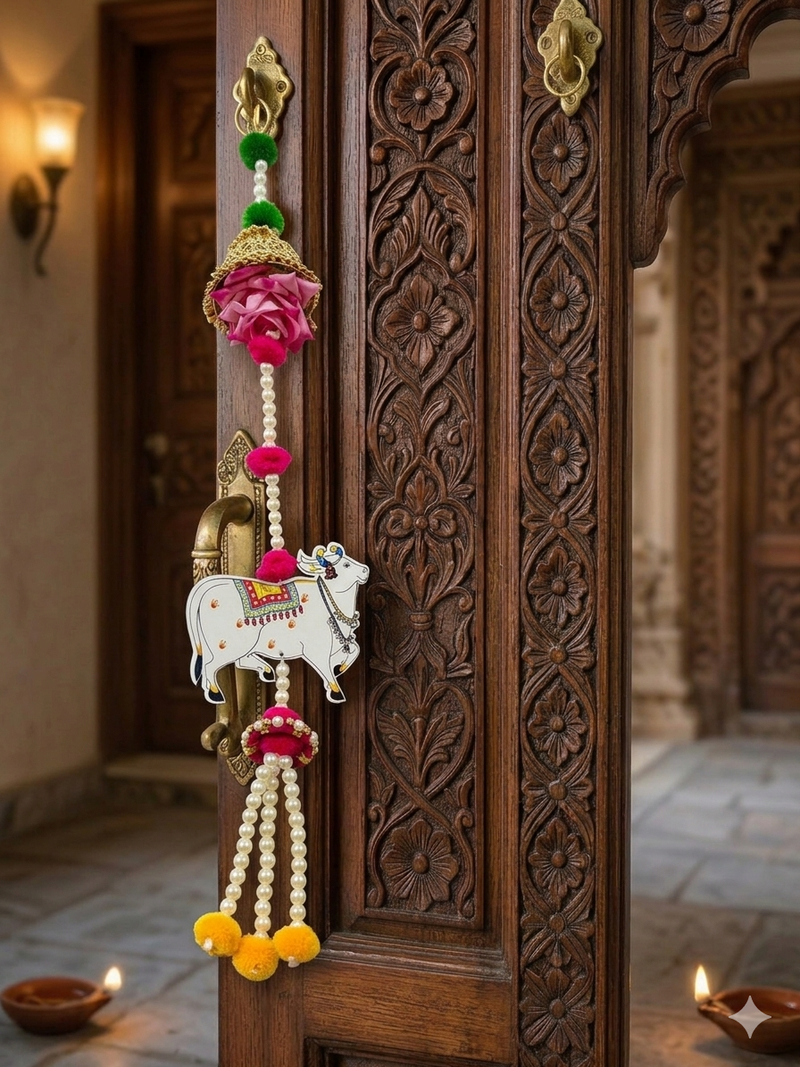 traditional lotus hanging decoration for home decor pack of 2