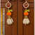 handcrafted ram naam parrot pearl tassel hanging for festive home decoration pack of 2