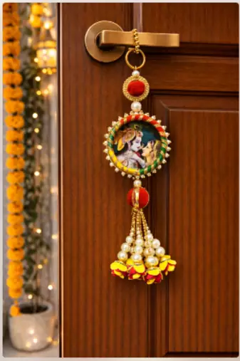 radha krishna decorative door hanging for home decoration pack of 4