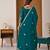 Exquisite Teal Green Heavy Embroidered Sharara Suit with Matching Dupatta