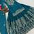 Exquisite Teal Green Heavy Embroidered Sharara Suit with Matching Dupatta