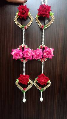handmade artificial rose flower door hanging for traditional home decoration pack of 2 1