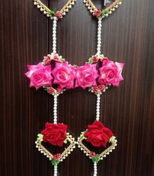 handmade artificial rose flower door hanging for traditional home decoration pack of 2