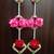handmade artificial rose flower door hanging for traditional home decoration pack of 2