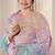 Lavender moonga silk blend embroidered readymade salwar  suit
