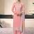 Light pink moonga silk blend embroidered readymade salwar  suit