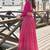 Rani pink viscose jacquard silk embroidered readymade top with palazzo