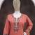 Salmon roman simar silk blend embroidered readymade salwar kameez