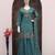 Teal roman simar silk blend embroidered readymade salwar kameez