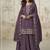 Wine roman simar silk blend embroidered readymade salwar kameez