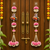 handmade traditional small shubh labh hanging multicolor festive decor pack of 4