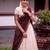 White and Maroon Cotton Zari Woven Traditional Lehenga Choli set 