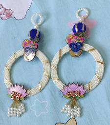 decorative shrinath ji lotus hanging for shubh labh toran home decor pack of 2