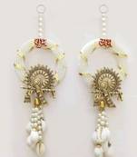 traditional multicolor shubh labh hanging toran festive home decor pack of 2