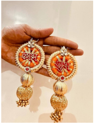 decorative shubh labh gota ball hanging for home wall decoration 1