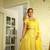 Yellow Faux Georgette Sequin Lehenga Choli