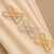 Large Modern Geometric Crystal Saree Brooch Pin Set of 3 – Gold, Silver & Rose Gold