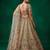 off white silk blend embroidered festive lehenga choli