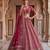 rose silk blend embroidered bridal lehenga choli