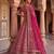 rose silk blend embroidered bridal lehenga choli