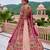 pink silk blend embroidered bridal lehenga choli