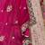 pink silk blend embroidered bridal lehenga choli