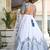 white satin embroidered wedding lehenga choli