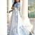 white satin embroidered wedding lehenga choli