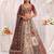multicolor silk blend embroidered bridal lehenga choli