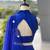 blue cotton poly plain festive lehenga choli